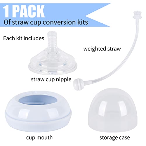 ChengFu Baby Bottle Lid, Baby Bottles Straw Lid, Baby Bottles Straw Cup Compatible with Philips Avent Baby Bottle, Food-Grade Silicone Material, BPA-Free, Spill-Proof - Image 2