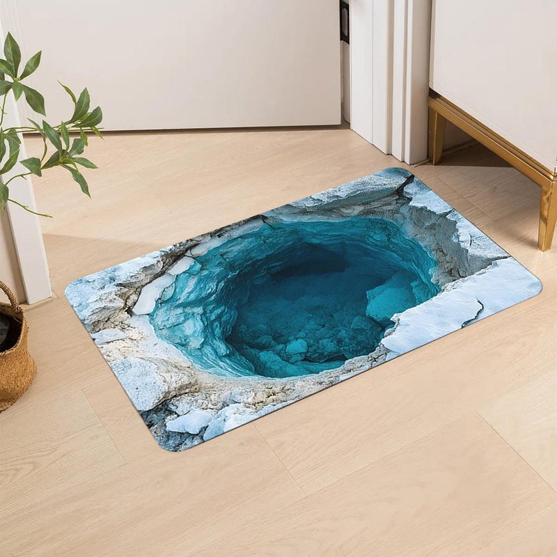 3D visual diatomaceous earth floor mat is stain-resistant, easy to clean, and suitable for home use, bathroom entrances, and is absorbent and non-slip. - Image 2
