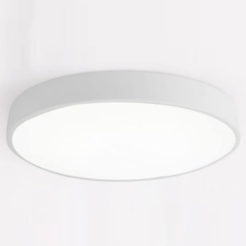 Ultra-Thin LED Ceiling Light Fixture - Dimmable Panel Light for Bedroom, Kitchen, and Hallway(White,19.7in) - Image 1