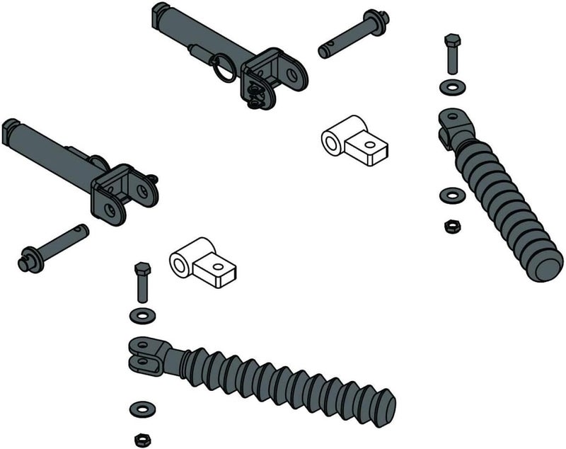 Roadmaster 030 Pair of Steel Blue Ox Tow Bar to RM Baseplate Adapters | Durable Powder-Coated | Direct and Crossbar Compatible | Motorhome Mounted Only | Easy Installation - Image 2