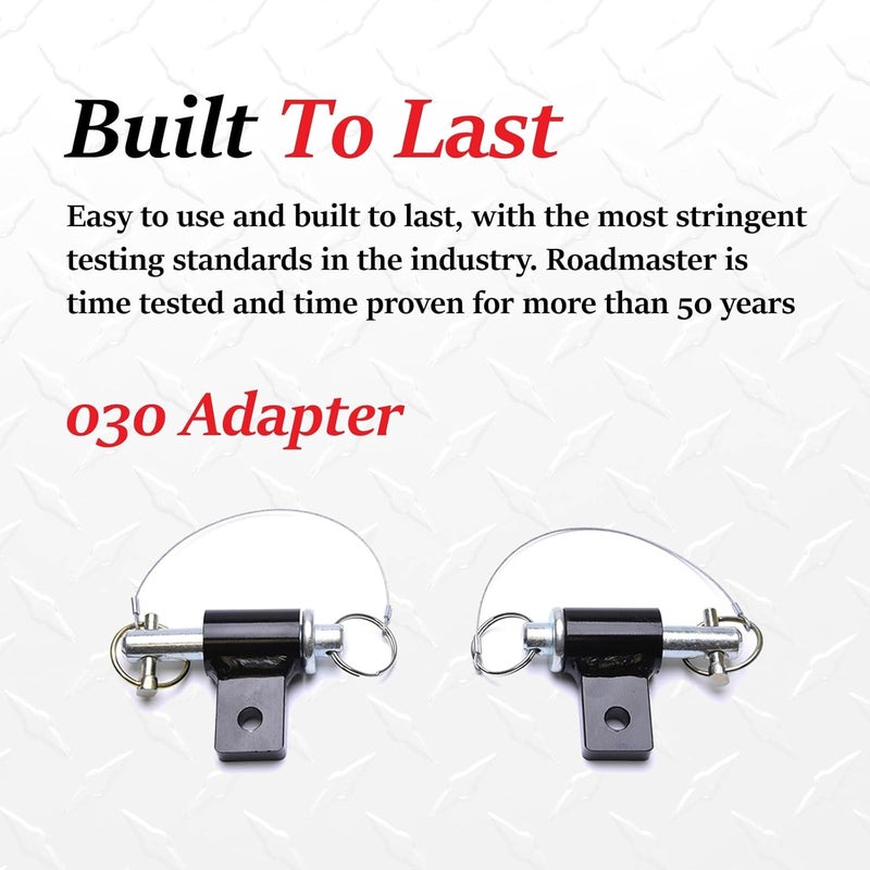Roadmaster 030 Pair of Steel Blue Ox Tow Bar to RM Baseplate Adapters | Durable Powder-Coated | Direct and Crossbar Compatible | Motorhome Mounted Only | Easy Installation - Image 3