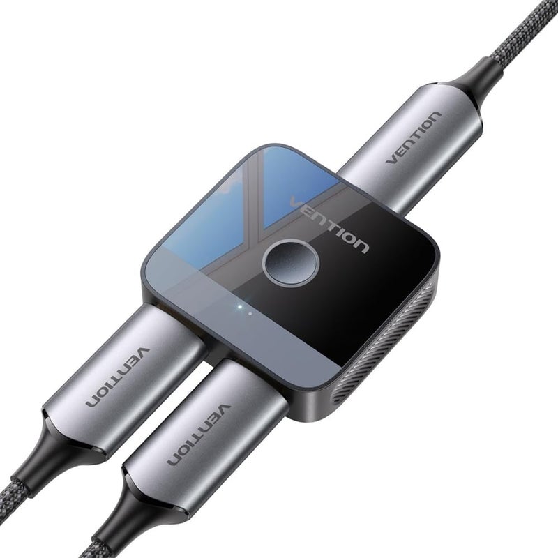 HDMI Splitter 1 in 2 Out 4K@60Hz Switch 2 in 1 Out, With LED Indicators Support 4K 3D HDR for Xbox PS5/4/3 Blu-Ray TV Player - Image 2