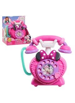 Just Play Disney Junior Minnie Mouse Ring Me Rotary Phone With Lights And Sounds Pretend Play Phone For Kids By Just Play  - Image 1