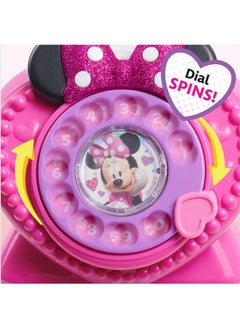Just Play Disney Junior Minnie Mouse Ring Me Rotary Phone With Lights And Sounds Pretend Play Phone For Kids By Just Play  - Image 5