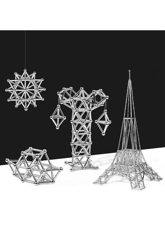 Generic - Magnetic Building Block Set With Sticks And Balls Buck Ball Magnetic Rod Set Toy Puzzle Toy Assembling Building Blocks (36 rods and 27 balls) - Image 1