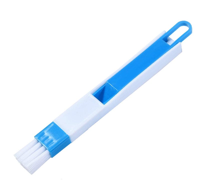 13SOEME 2in1 MultiFunction Dust Cleaning Brush with Mini Dustpan Window Frame Keyboard AC Vents Corners Edges Cleaning Tool Compact Portable Dust Remover for Home and Office Multicolor
