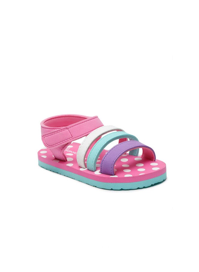 ONYC Store صنادل أونيك للبنات بطباعة مفتوحة من الأمام بلون زبدة الفول السوداني الفاخرة - Image 2