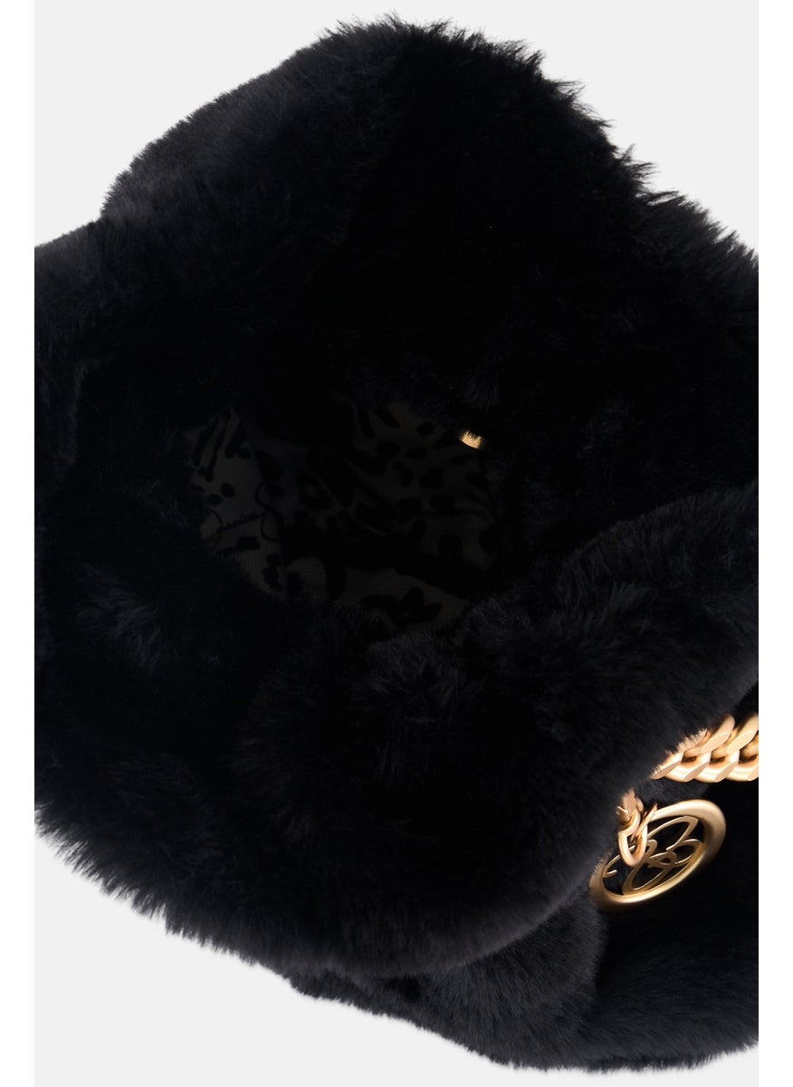 Jessica Simpson - Women Fax Fur Cross Body Bag 24 H x 26 L x 8,5 W cm, Black - Image 1