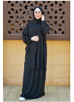DAMAS COLLECTION P101-umrah essentials Jilbab for women with tow style Skirt or Trouser -4 piece Prayer Clothes for Muslim Women-Islamic Abaya Dress Outfit maxi with scarf and poket- Modest suit Women  - Image 1