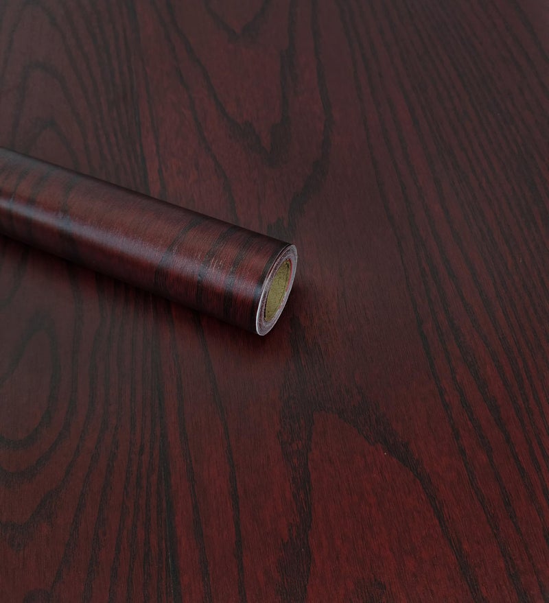 RedChimes Self-Adhesive Wallpaper Waterproof Old Furniture Vinyl Stickers Wooden Door Wardrobe Desktop PVC Wall Papers 30 X 304 CM (Premium Wood) - Image 1
