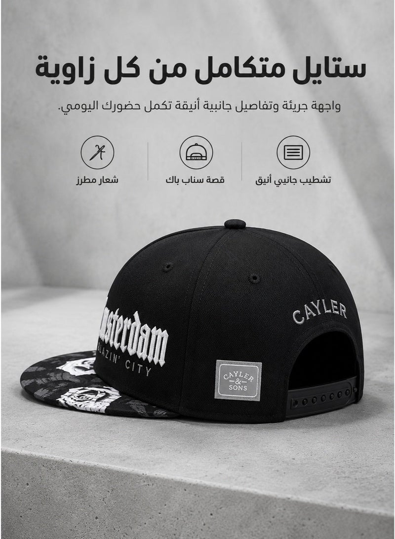 كايلر اند سنس كاب جذاب بشعارات عصريه  اللون اسود عليه رسومات جميلة خفيفه وتناسب الكبار والصغار كابات كابات رجاليه قبعة بيسبول كلاسيكيه كاب بشعارات كابات كاب كابات بيسبول كاب قبعة طاقيه راس طاقية كاب كابات - Image 3
