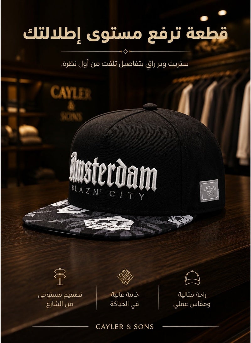 كايلر اند سنس كاب جذاب بشعارات عصريه  اللون اسود عليه رسومات جميلة خفيفه وتناسب الكبار والصغار كابات كابات رجاليه قبعة بيسبول كلاسيكيه كاب بشعارات كابات كاب كابات بيسبول كاب قبعة طاقيه راس طاقية كاب كابات - Image 4
