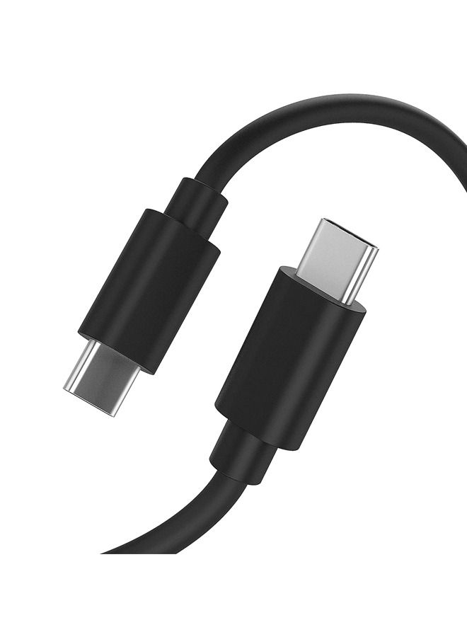 Rock Pow iphone 15 3A 60W USB C to USB C Cable 2M Android Phone Charger Heavy Duty PD Type C Fast Charging Power Delivery Cord for Samsung Galaxy S21 / S20 / S10 / S9 / S8 For Apple MacBook iPad Pro 1 PC - Image 1