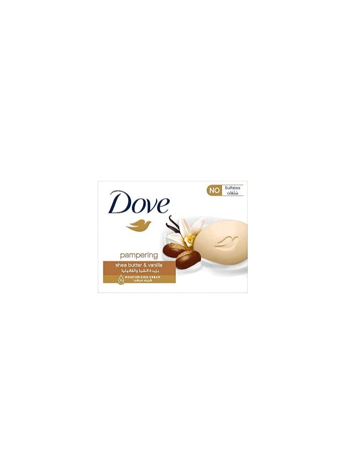 Bar soap Pampering Beauty Cream, for all skin types, Shea Butter & Vanilla with ¼ moisturizing cream 90G