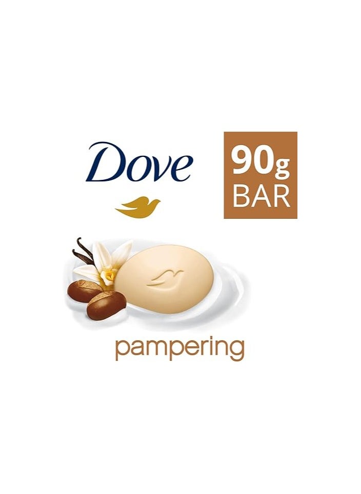 Bar soap Pampering Beauty Cream, for all skin types, Shea Butter & Vanilla with ¼ moisturizing cream 90G