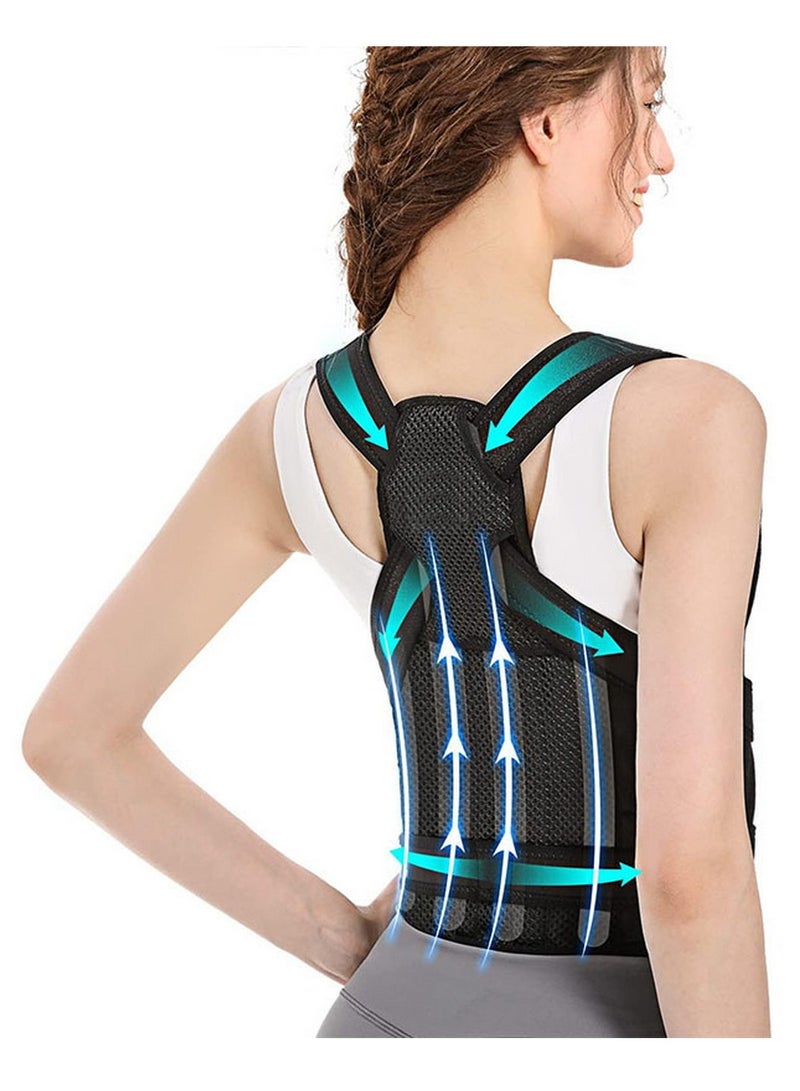 RATSAW Back Brace and Posture Corrector Back Straightener Posture Corrector Scoliosis and Hunchback Correction Spine Corrector Support Back Pain Adjustable Posture Trainer  - Image 1