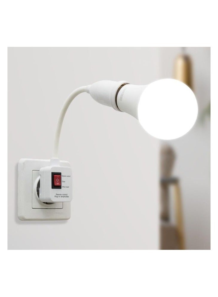 Portable Socket Bulb Holder with Remote Control – Lamp Holder with Plug-In Socket, Wireless Remote for Easy Light Control, Ideal for Home & Office  - Image 2