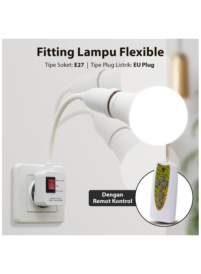Portable Socket Bulb Holder with Remote Control – Lamp Holder with Plug-In Socket, Wireless Remote for Easy Light Control, Ideal for Home & Office  - Image 3