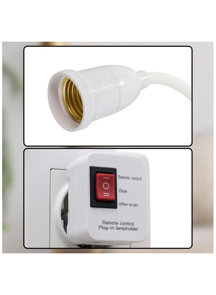 Portable Socket Bulb Holder with Remote Control – Lamp Holder with Plug-In Socket, Wireless Remote for Easy Light Control, Ideal for Home & Office  - Image 4