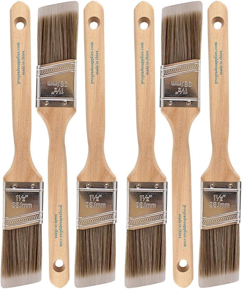 Pro-Grade - Paint Brushes - Paint Brush Set (3 Ea 1.5A SC) (Pack of 2) - Image 1