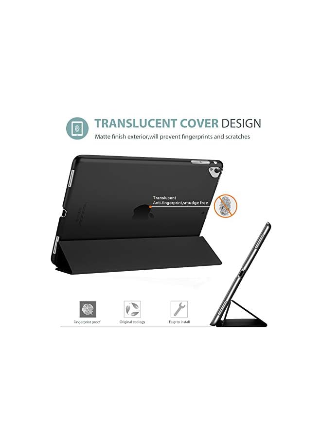 Procases Ipad Pro 12.9 2017/2015 Case (Old Model, 1St & 2Nd Gen), Ultra Slim Lightweight Stand Smart Case Shell With Translucent Frosted Back Cover For Apple Ipad Pro 12.9 Inch –Black - Image 2