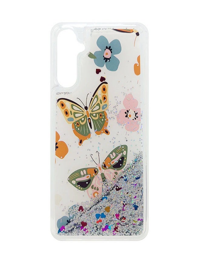 EYE CATCH Samsung Galaxy A05s Case For Women Girls Liquid Glitter Cover Sparkly Clear Shiny Bling Sparkle Phone Back Accessory Protection For Samsung Galaxy A05s Case Transparent  - Image 1
