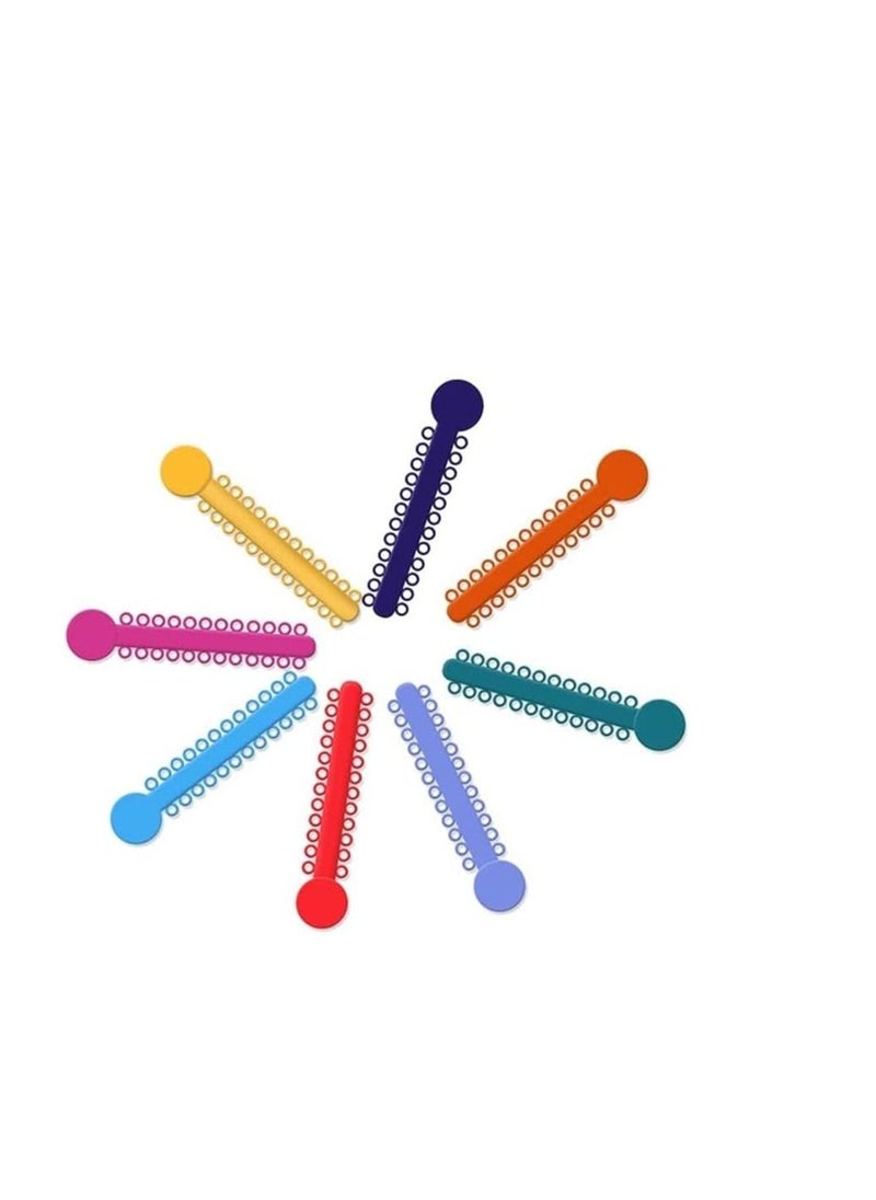 ORiTi - 40 Pcs Orthodontic Ligature Ties Multi Color Orthodontic Elastomeric O Rings Braces Rubber Bands - Image 1
