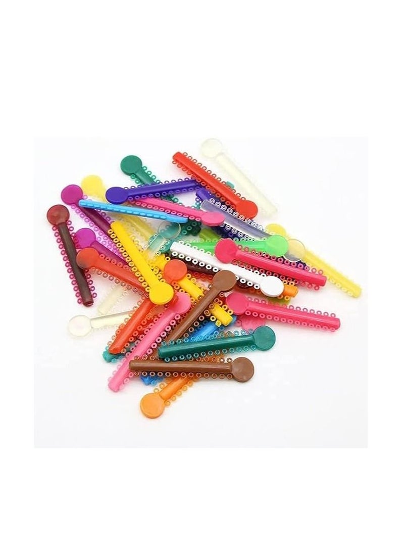ORiTi - 40 Pcs Orthodontic Ligature Ties Multi Color Orthodontic Elastomeric O Rings Braces Rubber Bands - Image 1