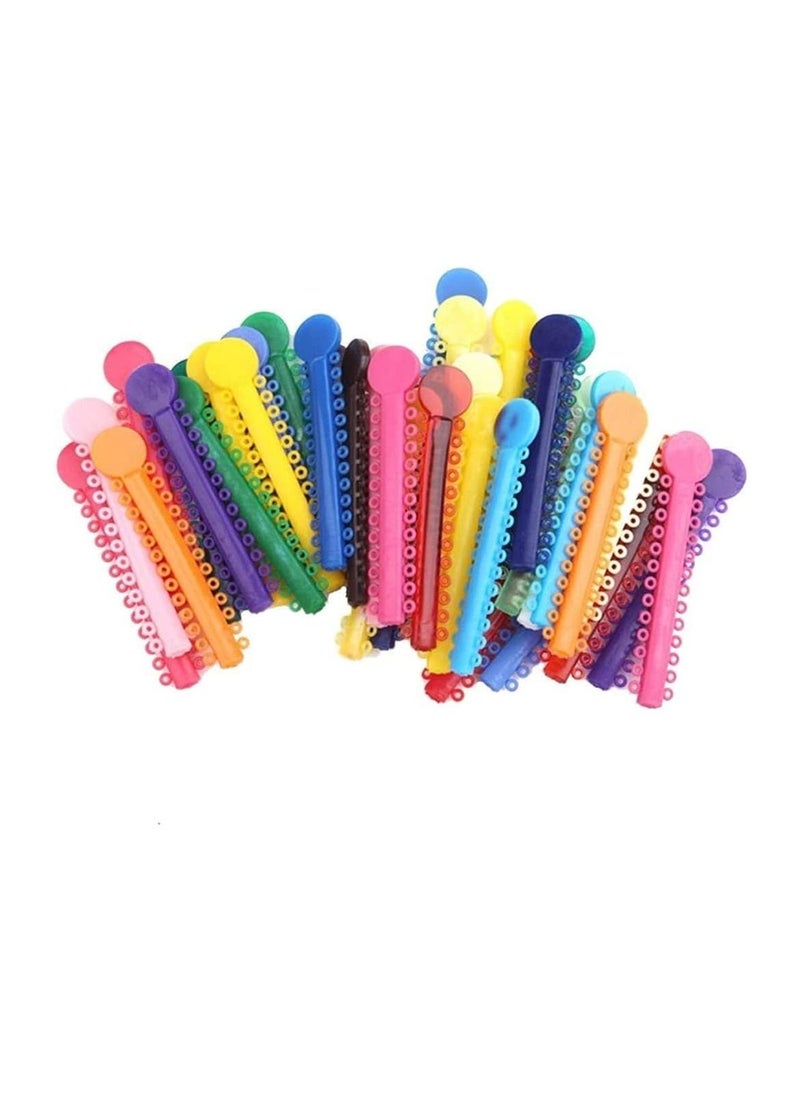 ORiTi - 40 Pcs Orthodontic Ligature Ties Multi Color Orthodontic Elastomeric O Rings Braces Rubber Bands - Image 1