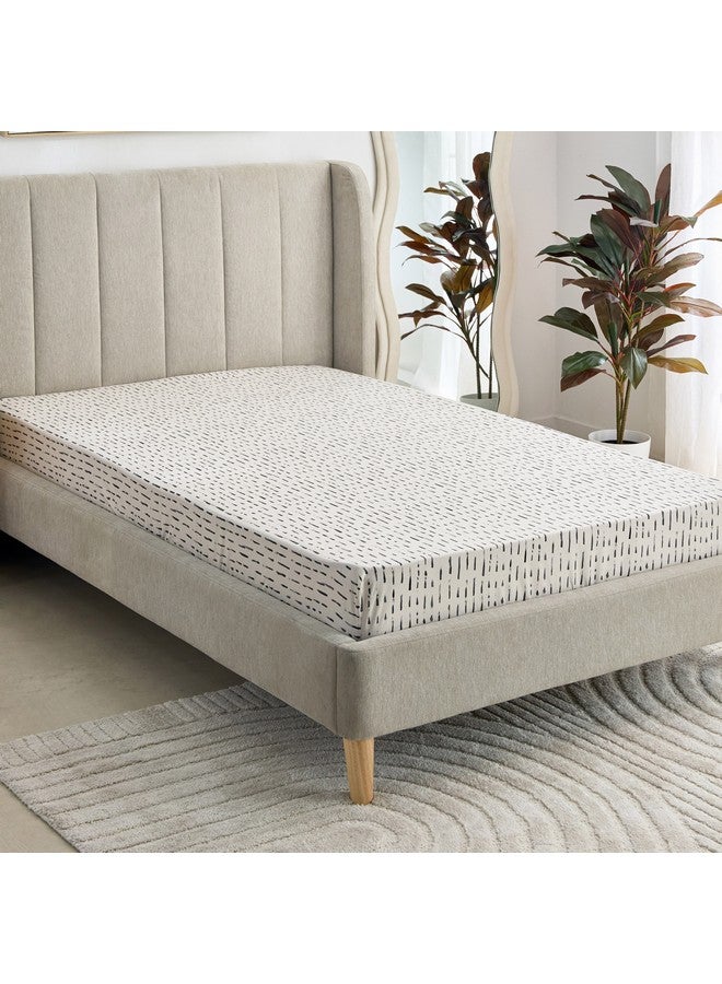 Home Box Luxot Monoleaf Printed Cotton Twin Fitted Sheet 120 x 200 x 33 cm  - Image 1