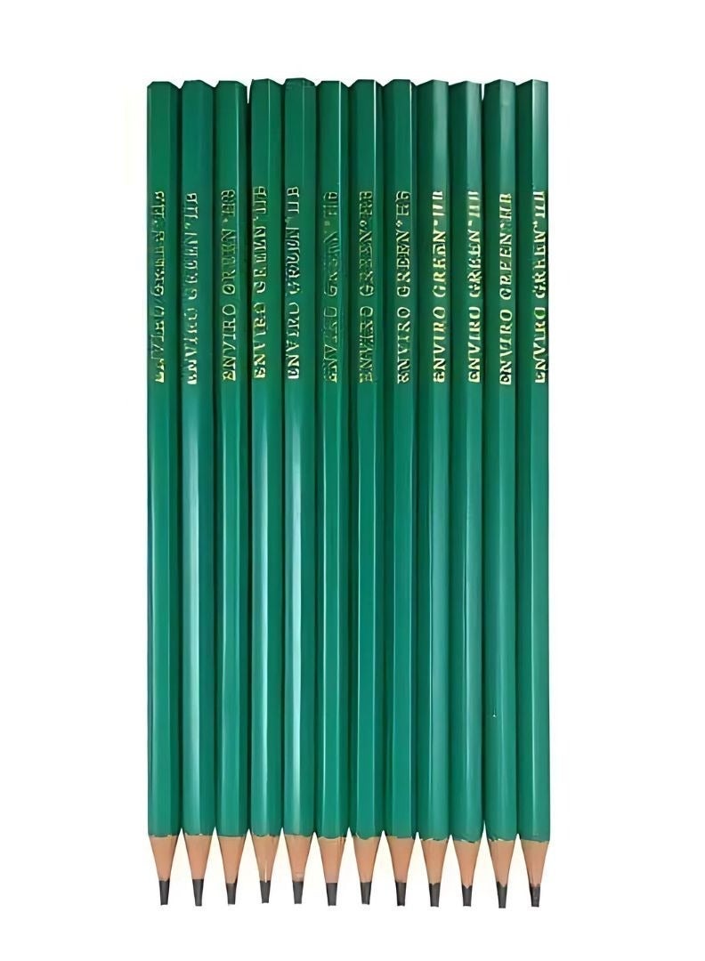 HB No.2 Pencils with Erasers for Kids – 12 Pcs, Safe & Eco-friendly Materials - Image 1
