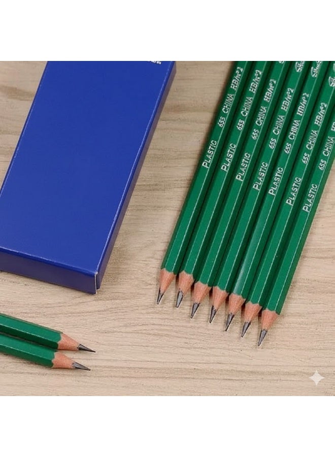 HB No.2 Pencils with Erasers for Kids – 12 Pcs, Safe & Eco-friendly Materials - Image 4