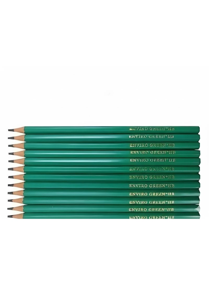 HB No.2 Pencils with Erasers for Kids – 12 Pcs, Safe & Eco-friendly Materials - Image 3