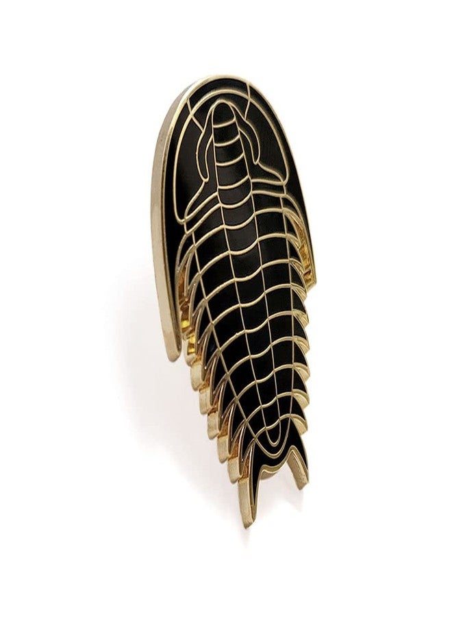 Pinsanity Black Trilobite Enamel Lapel Pin - Image 2