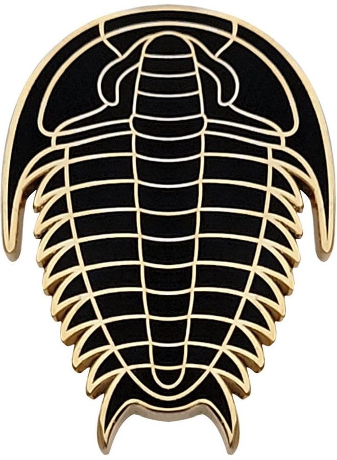 Pinsanity Black Trilobite Enamel Lapel Pin - Image 1