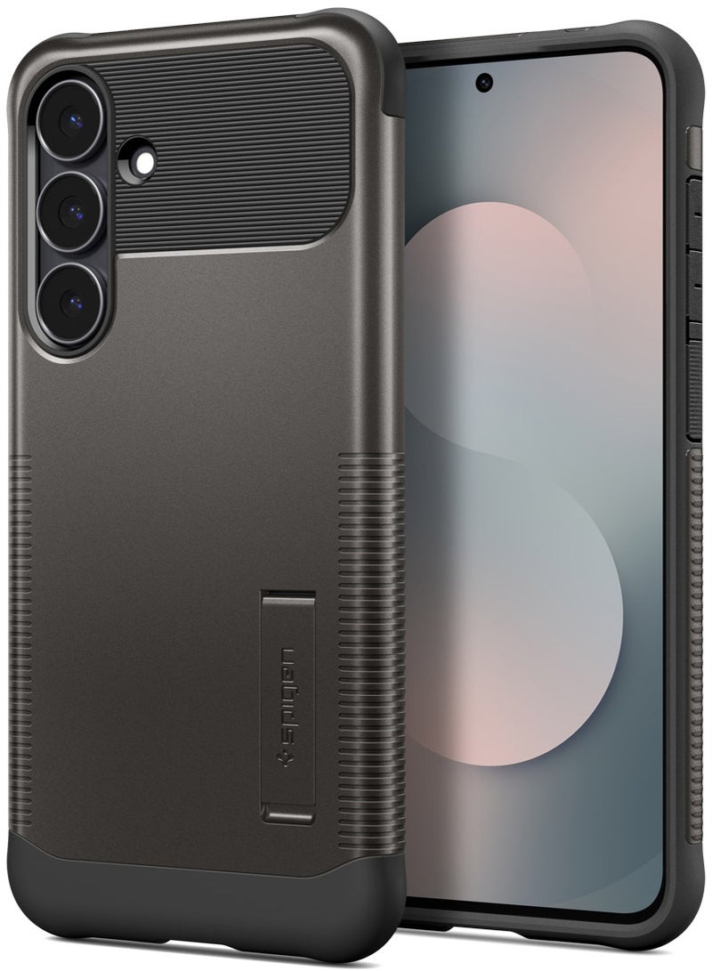 Spigen Slim Armor Magfit for Samsung Galaxy S25 FE Case Cover MagSafe with Kickstand - Gunmetal - Image 1
