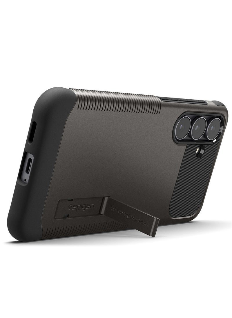 Spigen Slim Armor Magfit for Samsung Galaxy S25 FE Case Cover MagSafe with Kickstand - Gunmetal - Image 2
