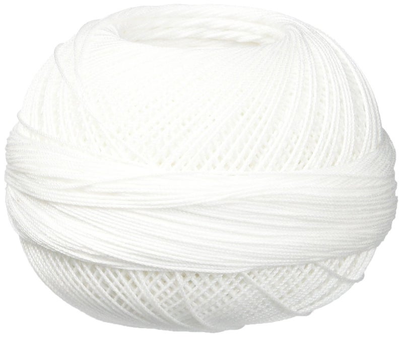 LIZBETH Handy Hands Lizbeth Cordonnet Cotton Size 20, Snow White - Image 2