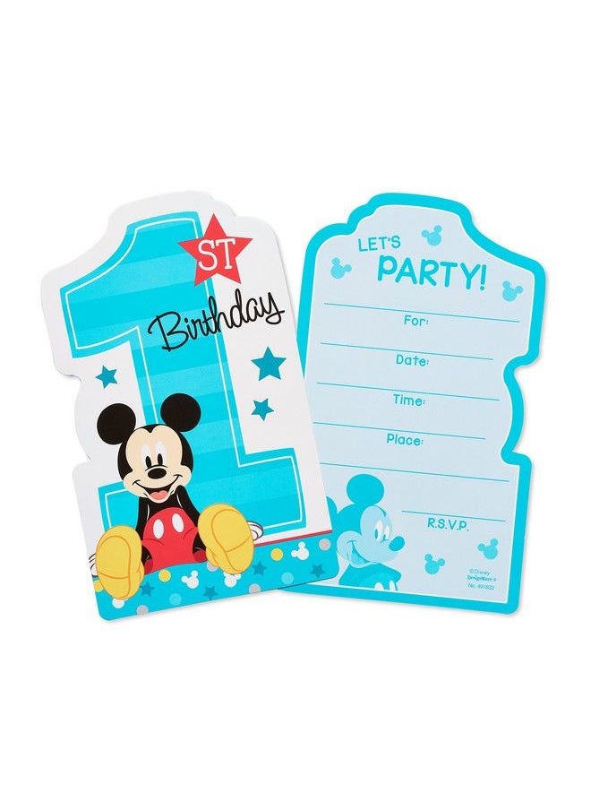 American Greetings Eetings 5795233 Mickey'S 1St Birthday Postcard Invitations 8 Count Multi Color 6 1/4" X 4 1/4" (491833)  - Image 3