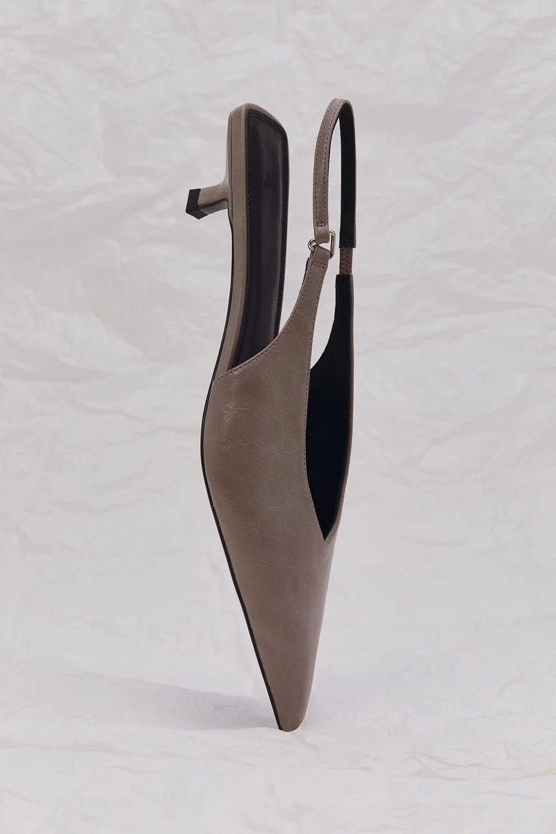 H&M Kitten-heeled slingbacks