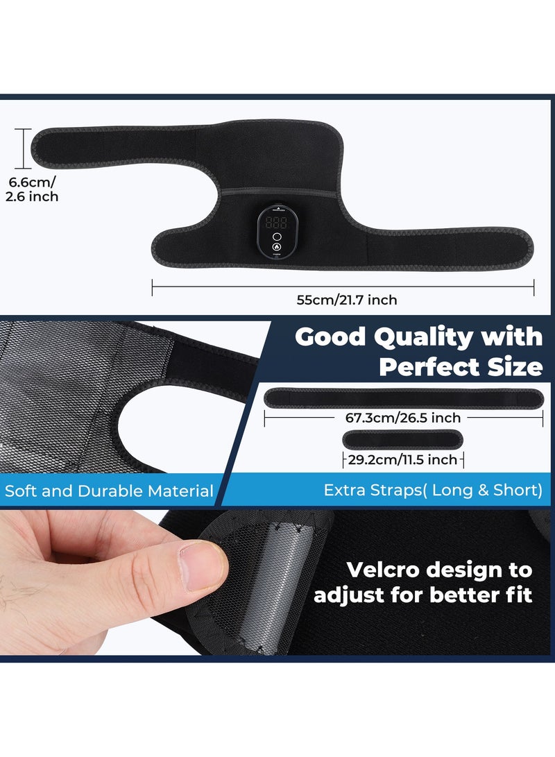 عام دعامة الركبة الحرارية اللاسلكية ، دعامة الركبة الساخنة ، دعامة الركبة مع أوضاع تسخين متعددة ، دعم حراري للركبة لتخفيف آلام الركبة والتهاب المفاصل - Image 4