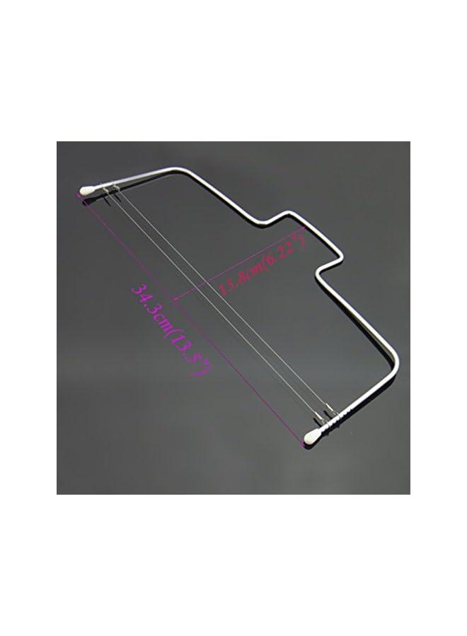 PROMASS 2- wire Cake Slicer Leveler Small Cake Cutter Slicer for Leveling Tops of Layer Cakes Professional Baking Tool with Stainless Steel Wires - Image 3