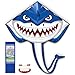 Hymaz Kites for Kids Ages 48 812 Large Shark Kite Easy to Fly for Kids Adults Beach Kites Toys with 328ft String and Handle Beginner Kite for Boys Girls Outdoor Activities Summer Beach Games - Image 3