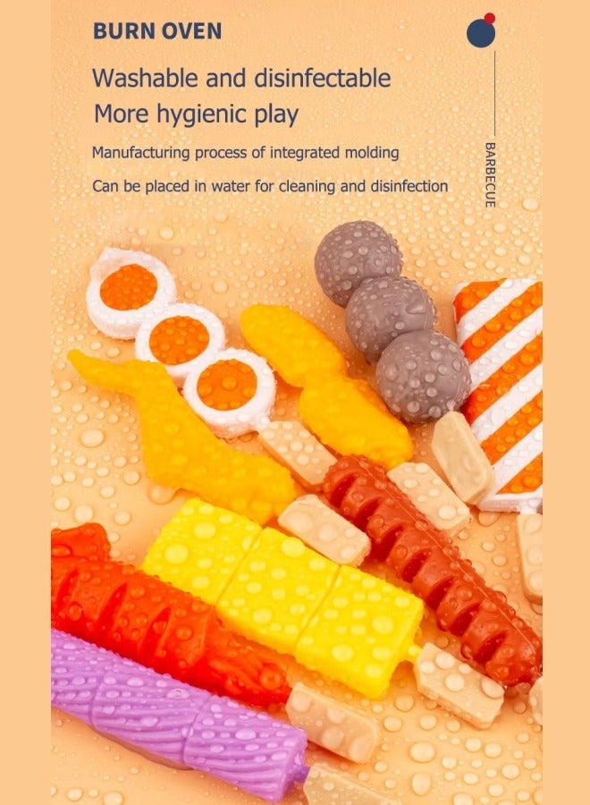 Aikenn 27 Pcs Kitchen Toy Set,Bbq Play Grill, Cooking Toy Set,Little Chef Play,Kids Grill Playset Interactive Bbq For Kids,Cooking Food Role Play Educational Play House Toys,Learning Toys For Boys Girls Toddlers - Image 4