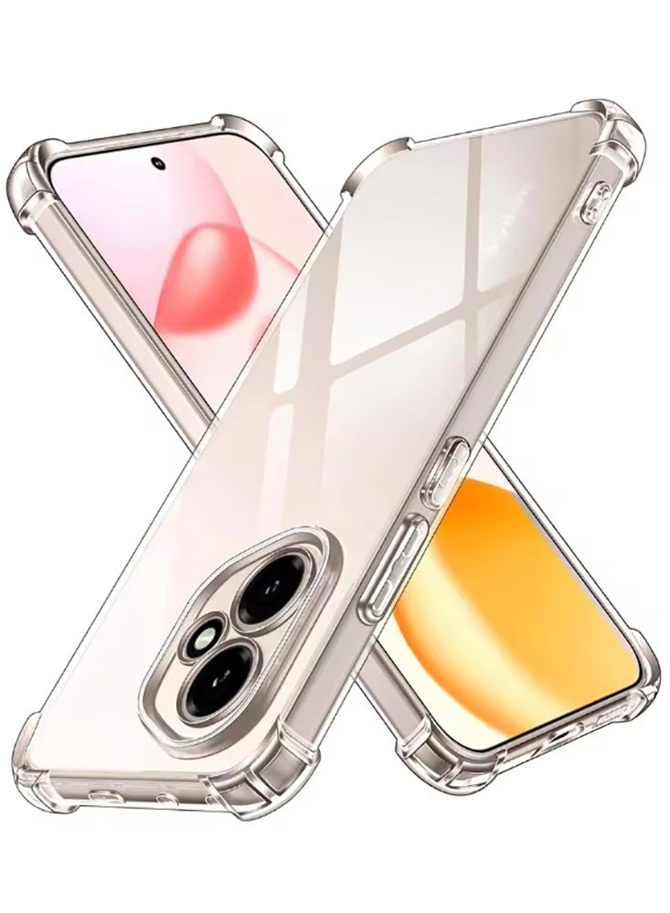 Case for Honor 400 Clear TPU Four Corners Grade Protection Cover Transparent Soft Silicone - Image 1