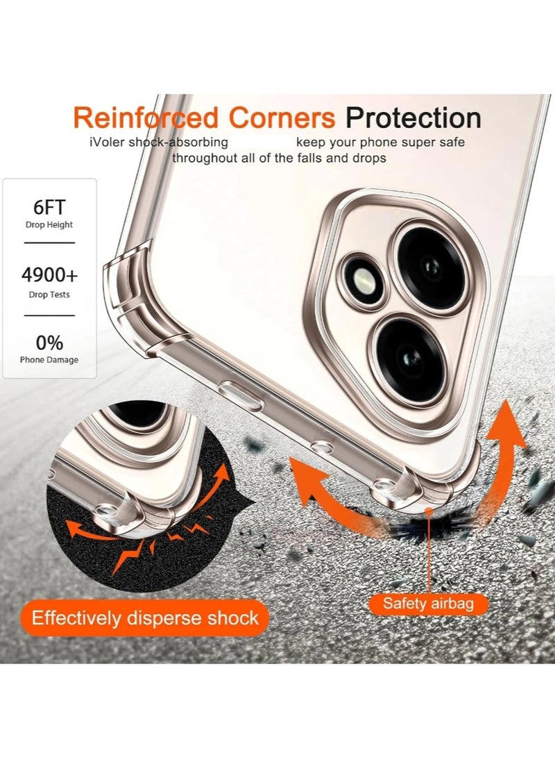 Case for Honor 400 Clear TPU Four Corners Grade Protection Cover Transparent Soft Silicone - Image 3