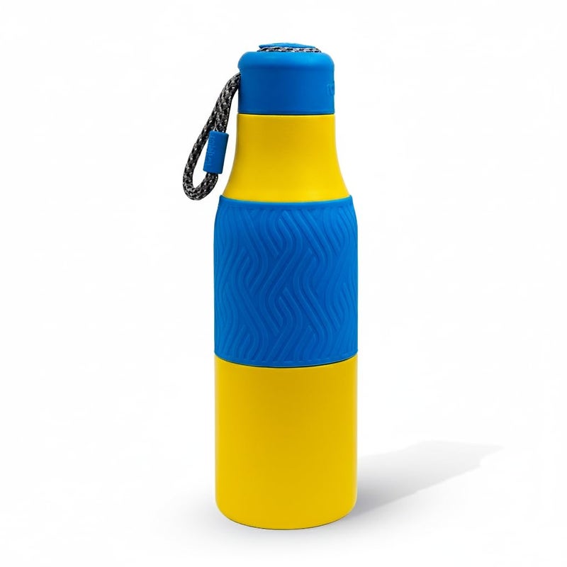 Rabitat Newly Launched Zappy 700ml, Double Wall Vaccum Insulated Flask | Upto 24 Hrs Hot & Cold | 2 Years Brand Warranty | ISI Certified | SPA Free | Ideal for Gym, Office, School, Outing (Yellow) - Image 1