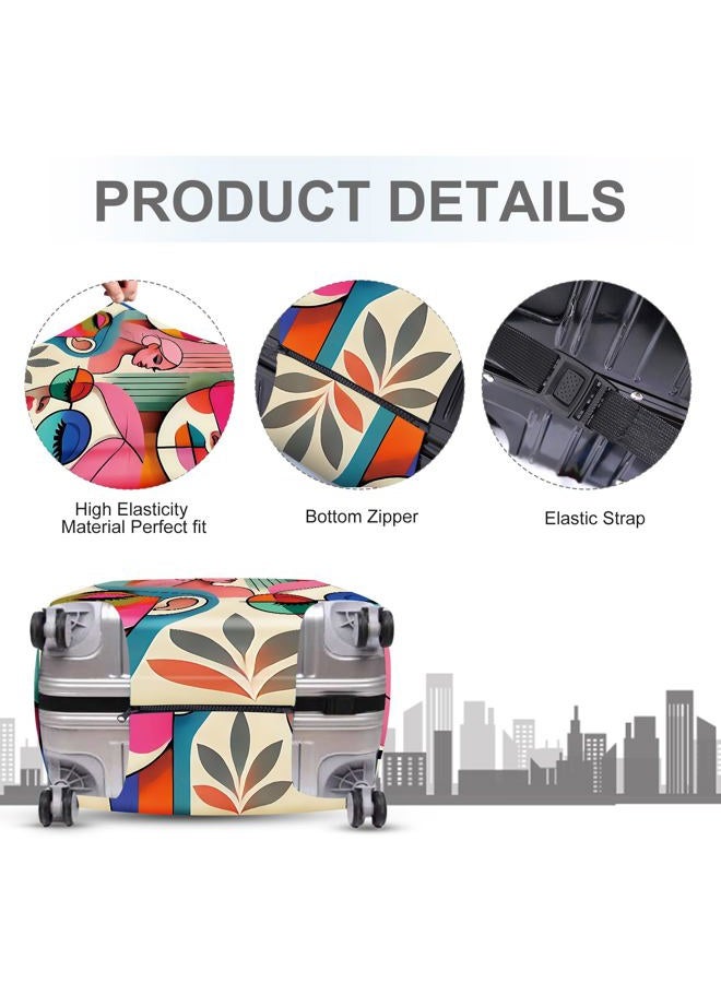ANNA QUEEN Luggage Suitcase Cover,Suitcase Protector, Travel Suitcase Cover for 18-32 Inch Luggage, Stretchable & Washable Spandex Travel Accessories, #9, M(fits 24-26Inch suitcase) - Image 4