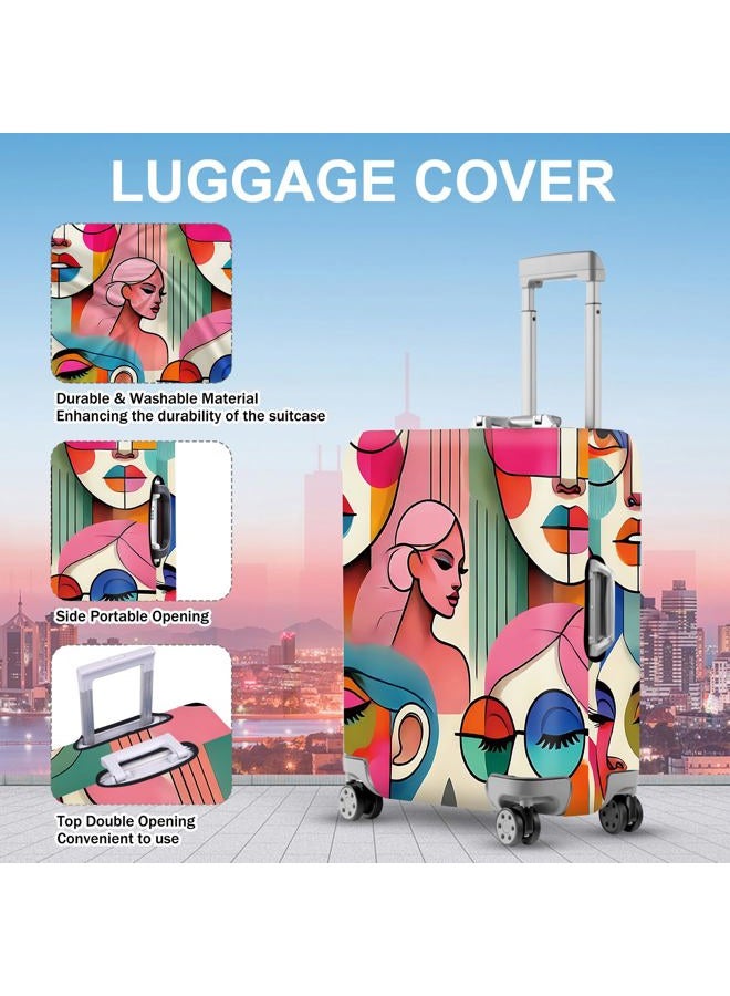 ANNA QUEEN Luggage Suitcase Cover,Suitcase Protector, Travel Suitcase Cover for 18-32 Inch Luggage, Stretchable & Washable Spandex Travel Accessories, #9, M(fits 24-26Inch suitcase) - Image 3