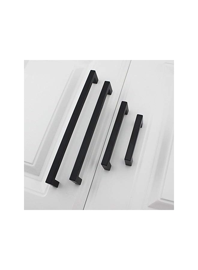 The Bros 5 Pack Black Square Bar Cabinet Pull Drawer Handle Stainless Steel Modern Hardware for Kitchen and Bathroom Cabinets Cupboard,Center to Center 6-1/4in(160mm) Handles for Kitchen Cabinets - Image 5